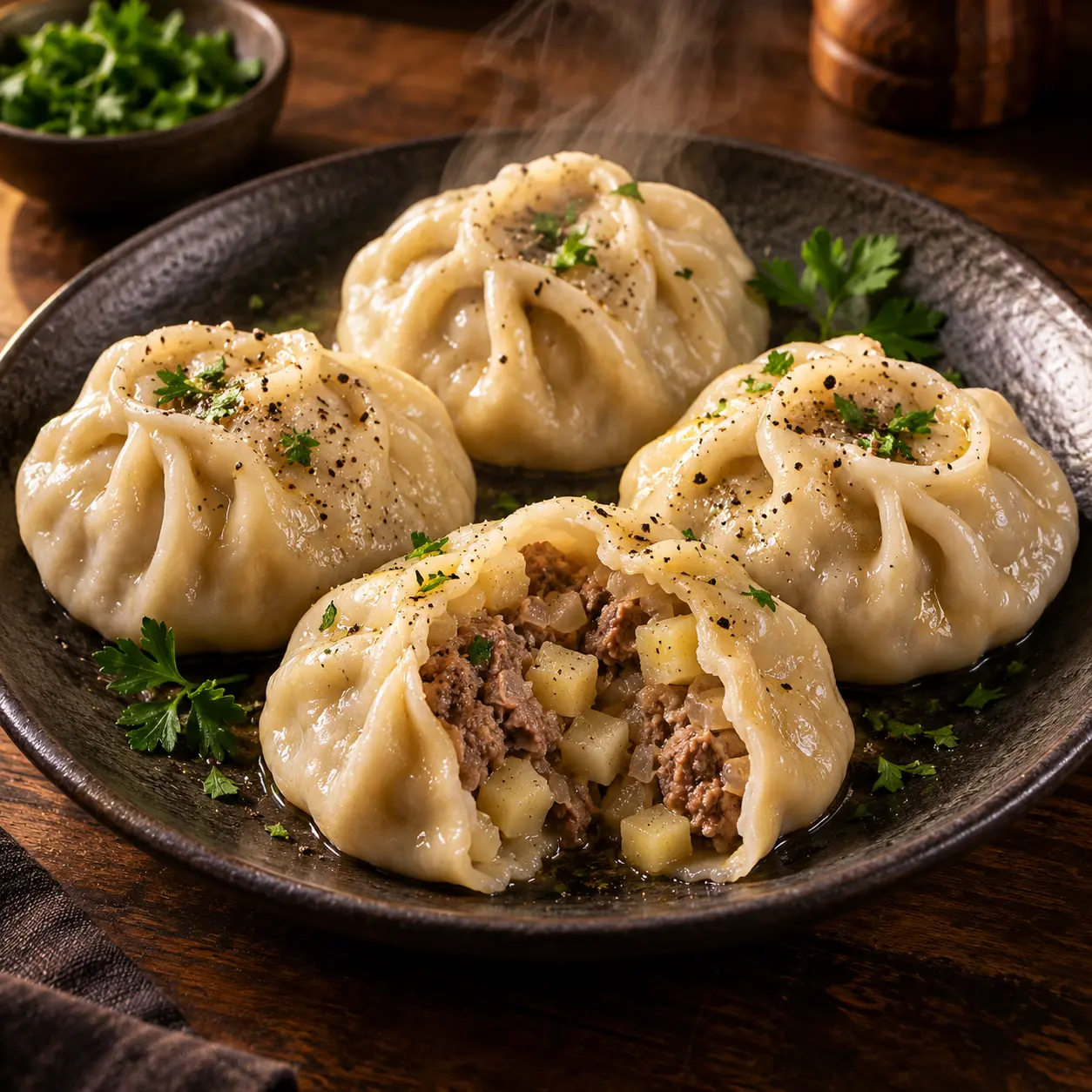 Манты рубленые